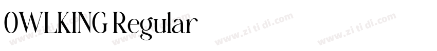 OWLKING Regular字体转换